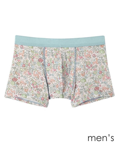une nana cool(ウンナナクール)の「MADE WITH LIBERTY FABRIC メンズボクサーパンツ(ボクサーパンツ・メンズ・ターコイズブルー/ダークグレー/ダークインディゴブルー/エンジ・M/L)」の5枚目の写真