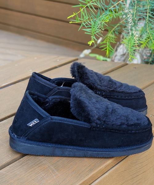 MEI(メイ)の「【MEI/メイ】2way モカシン ファー スリッポン(モカシン/デッキシューズ・レディース・キャメル/ブラウン/ブラック/グレー・MEDIUM/LARGE/SMALL)」の11枚目の写真