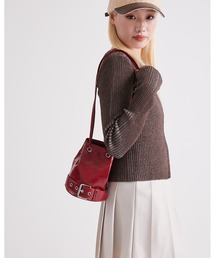 Perfect Suit FActory（パーフェクトスーツファクトリー）の「ミニバケットバッグ【DIP IN CHOCOLATE】（ショルダーバッグ）」