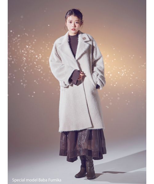 Sustainableコールドショルダーニットワンピース（ワンピース