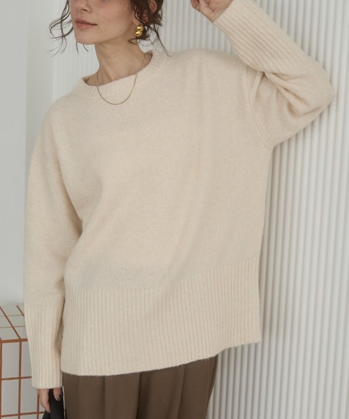 セール】ボートネックニットプルオーバー（ニット/セーター）｜ANGIE