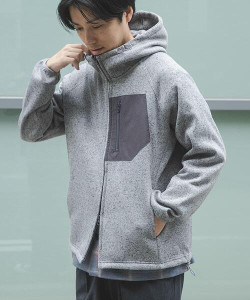 ITEMS URBANRESEARCH(アイテムズ アーバンリサーチ)の「ニットフリース Zip Up フードジャケット(その他アウター・メンズ・ブラック/チャコールグレー/グレー・MEDIUM/LARGE)」の8枚目の写真