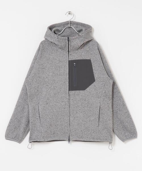 ITEMS URBANRESEARCH(アイテムズ アーバンリサーチ)の「ニットフリース Zip Up フードジャケット(その他アウター・メンズ・ブラック/チャコールグレー/グレー・MEDIUM/LARGE)」の10枚目の写真