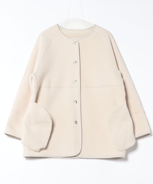 KATHARINE ROSS(キャサリンロス)の「【KATHARINE ROSS】リバーシブルボアコート(その他アウター・レディース・ネイビー/オフホワイト/ブラウン・FREE)」の13枚目の写真