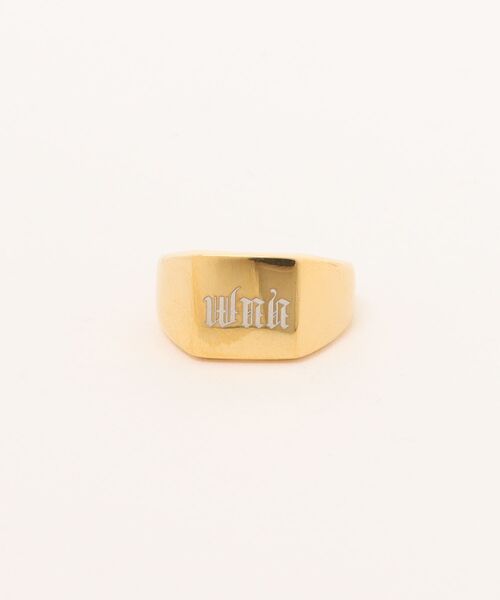 TUWAKRIM(トゥワクリム)の「【TUWAKRIM】シグネットring(リング・レディース・ゴールド・X-LARGE/LARGE/XX-LARGE)」の1枚目の写真