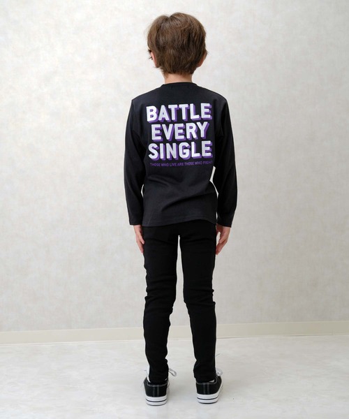 SHISKY（シスキー）の「ラインストレッチスムーススキニーパンツ キッズ ベビー（その他パンツ・キッズ・ブラック系その他/ブラック・80/90/95/100/110/120/130/140/150/160）」の5枚目の写真