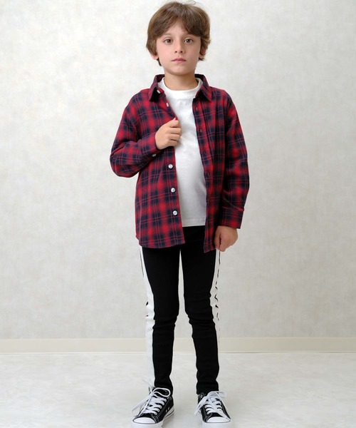 SHISKY（シスキー）の「ラインストレッチスムーススキニーパンツ キッズ ベビー（その他パンツ・キッズ・ブラック系その他/ブラック・80/90/95/100/110/120/130/140/150/160）」の6枚目の写真