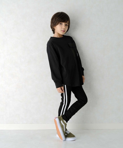 SHISKY（シスキー）の「ラインストレッチスムーススキニーパンツ キッズ ベビー（その他パンツ・キッズ・ブラック系その他/ブラック・80/90/95/100/110/120/130/140/150/160）」の8枚目の写真