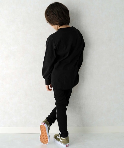 SHISKY（シスキー）の「ラインストレッチスムーススキニーパンツ キッズ ベビー（その他パンツ・キッズ・ブラック系その他/ブラック・80/90/95/100/110/120/130/140/150/160）」の9枚目の写真