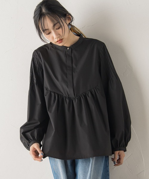 Droite lautreamont（ドロワットロートレアモン）の「TCタイプライターブラウス≪洗濯機で洗える≫（シャツ/ブラウス・レディース・パープル/ブラック/オフホワイト・M）」の20枚目の写真