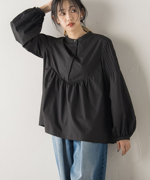 Droite lautreamont（ドロワットロートレアモン）の「TCタイプライターブラウス≪洗濯機で洗える≫（シャツ/ブラウス・レディース・パープル/ブラック/オフホワイト・M）」の21枚目の写真