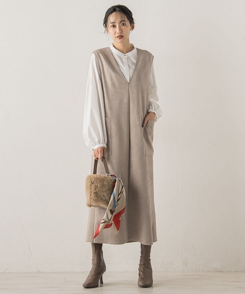 Droite lautreamont（ドロワットロートレアモン）の「TCタイプライターブラウス≪洗濯機で洗える≫（シャツ/ブラウス・レディース・パープル/ブラック/オフホワイト・M）」の8枚目の写真