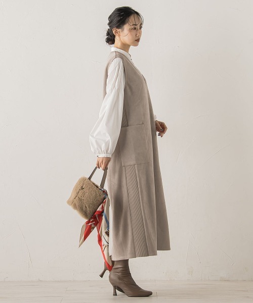 Droite lautreamont（ドロワットロートレアモン）の「TCタイプライターブラウス≪洗濯機で洗える≫（シャツ/ブラウス・レディース・パープル/ブラック/オフホワイト・M）」の9枚目の写真