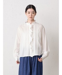 MidiUmi | MidiUmi ピンタックレースシャツ(シャツ/ブラウス)