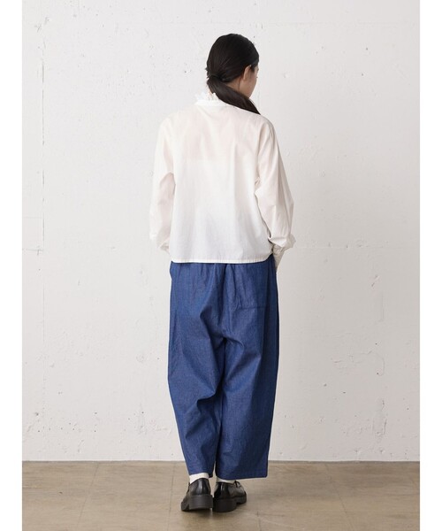 MidiUmi（ミディウミ）の「MidiUmi ピンタックレースシャツ（シャツ/ブラウス・レディース・オフホワイト/ブラック/アイボリー・FREE）」の15枚目の写真