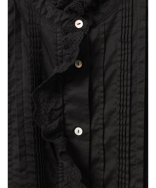 MidiUmi（ミディウミ）の「MidiUmi ピンタックレースシャツ（シャツ/ブラウス・レディース・オフホワイト/ブラック/アイボリー・FREE）」の18枚目の写真