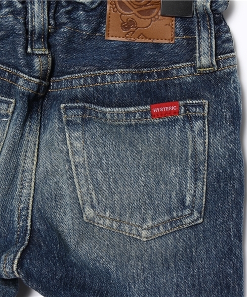 HYSTERIC MINI（ヒステリックミニ）の「BABY ハイパワーストレッチ インディゴニット10分丈デニムパンツ（デニムパンツ・キッズ・インディゴブルー・90/80）」の7枚目の写真