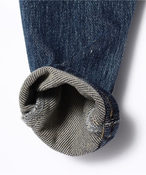 HYSTERIC MINI（ヒステリックミニ）の「BABY ハイパワーストレッチ インディゴニット10分丈デニムパンツ（デニムパンツ・キッズ・インディゴブルー・90/80）」の5枚目の写真