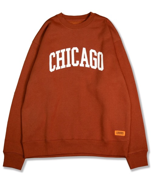 UNIVERSAL OVERALL（ユニバーサルオーバーオール）の「CHICAGO SWEAT/ロゴスウェット（スウェット・メンズ・オートミール/レンガ/ヘザーグレー/ブラック・M/L/XL/S/2XL）」の4枚目の写真