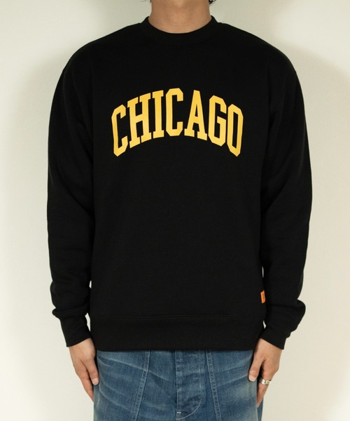 UNIVERSAL OVERALL（ユニバーサルオーバーオール）の「CHICAGO SWEAT/ロゴスウェット（スウェット・メンズ・オートミール/レンガ/ヘザーグレー/ブラック・M/L/XL/S/2XL）」の9枚目の写真