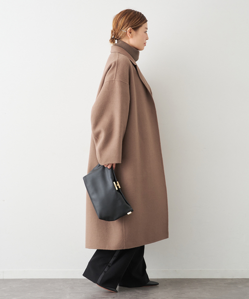 ⭐︎美品⭐︎Deuxieme Classe ブラウン／茶 ウールアンゴラリバーコート ウールアンゴラ リバーコート（チェスターコート）｜Deuxieme Classe