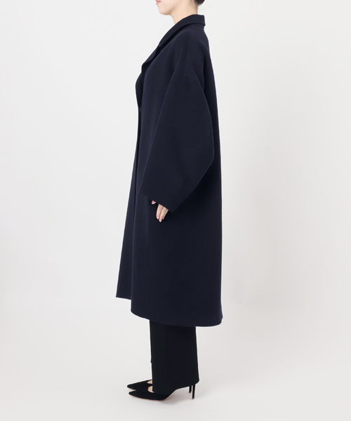 Deuxieme Classe ウールアンゴラリバー ブラック チェスターコート ウールアンゴラ リバーコート（チェスターコート）｜Deuxieme Classe