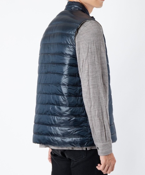 HERNO（ヘルノ）の「HERNO REVERSIBLE DOWN VEST ヘルノ リバーシブル ダウンベスト（ダウンベスト・メンズ・ネイビー系1・50）」の4枚目の写真