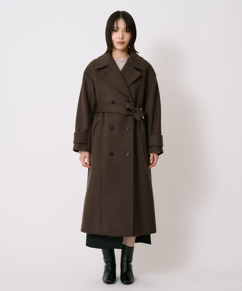 セール】【再入荷なし！！】SUPER140ビッグカラーコート｜ウール