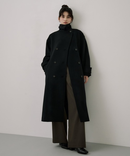 セール】【再入荷なし！！】SUPER140ビッグカラーコート｜ウール
