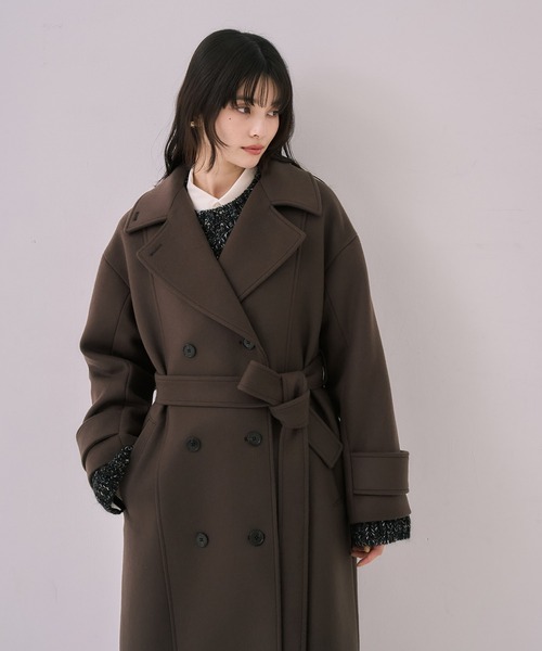 セール】【再入荷なし！！】SUPER140ビッグカラーコート｜ウール