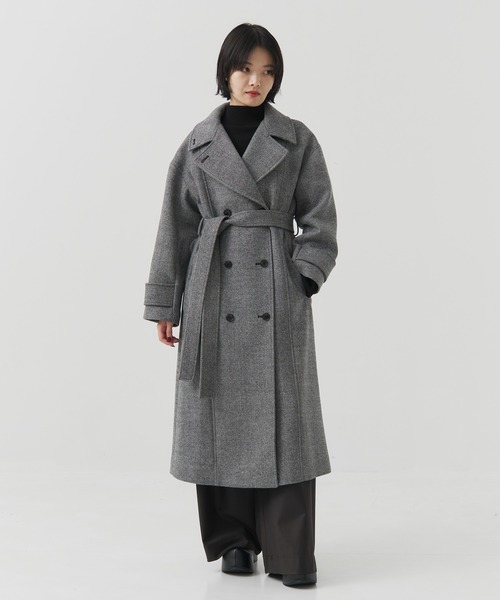 再入荷なし！！】SUPER140ビッグカラーコート｜ウール/静電気防止/軽量