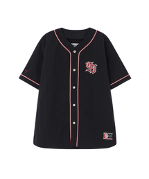 1993STUDIO（1993スタジオ）の「[LG Twins] Applique Baseball Uniform Shirt_Black（シャツ/ブラウス・メンズ）」