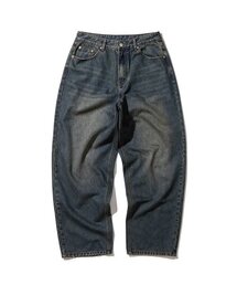 ヴィンテージワイドバルーンデニムパンツ_ブルー