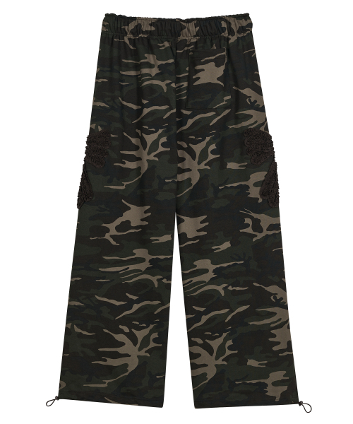 TYPESERVICE（タイプサービス）の「Camo Bow Sweatpants [Khaki]（スウェットパンツ・レディース・その他・FREE）」の3枚目の写真