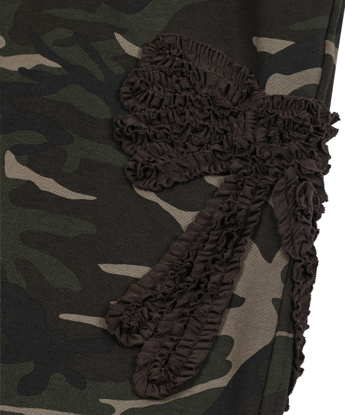 TYPESERVICE（タイプサービス）の「Camo Bow Sweatpants [Khaki]（スウェットパンツ・レディース・その他・FREE）」の5枚目の写真
