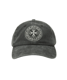 PUNCH DRUNK PARTIES（パンチドランクパーティーズ）の「Circle Logo Washed Ball Cap (CHARCOAL)（キャップ）」