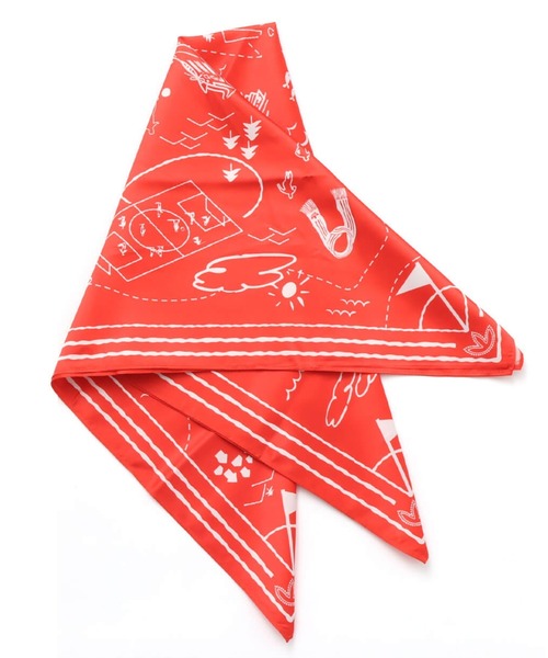 adidas（アディダス）の「adidas MR PIN&SCARF / アディダス ミスター ピン & スカーフ（バンダナ/スカーフ・メンズ・レッド・ONE SIZE）」の4枚目の写真