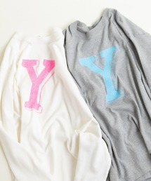 CHILD WOMAN | 16/-空紡糸天竺 Yacht/ヨットロゴプリント ロンT(Tシャツ/カットソー)