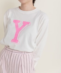 CHILD WOMAN | 16/-空紡糸天竺 Yacht/ヨットロゴプリント ロンT(Tシャツ/カットソー)