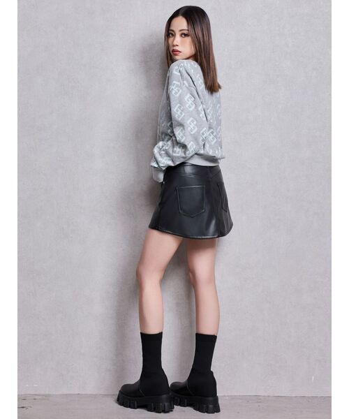 GYDA（ジェイダ）の「GG pattern bijouスウェットトップス（スウェット・レディース・ブラック/グレー/ピンク・FREE）」の15枚目の写真