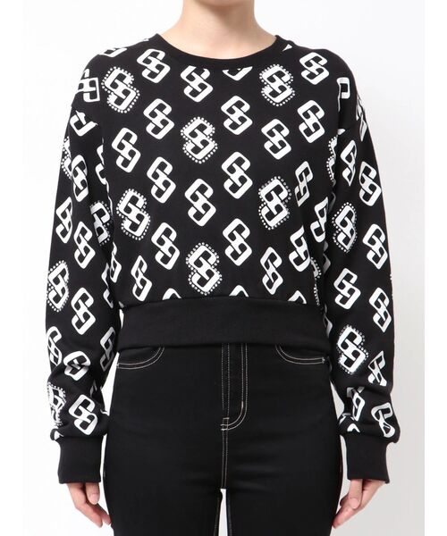 GYDA（ジェイダ）の「GG pattern bijouスウェットトップス（スウェット・レディース・ブラック/グレー/ピンク・FREE）」の22枚目の写真