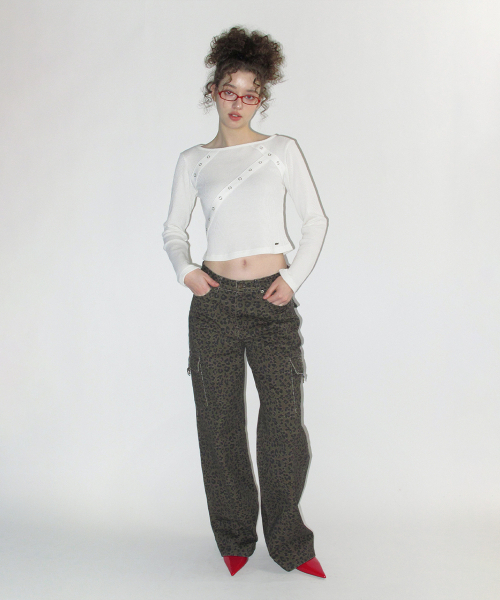 CRANK(クランク)の「レオパードカーゴパンツ_ブラウン(その他パンツ・レディース・その他・SMALL/MEDIUM)」の2枚目の写真
