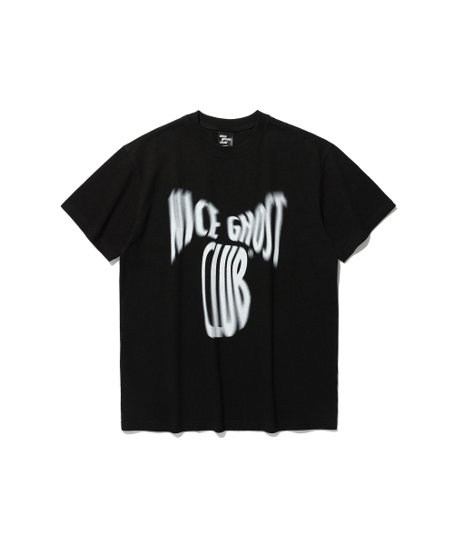 NICE GHOST CLUB(ナイスゴーストクラブ)の「SCREEN LOGO T-SHIRT_BLACK(Tシャツ/カットソー・レディース・ブラック・SMALL/MEDIUM)」の1枚目の写真