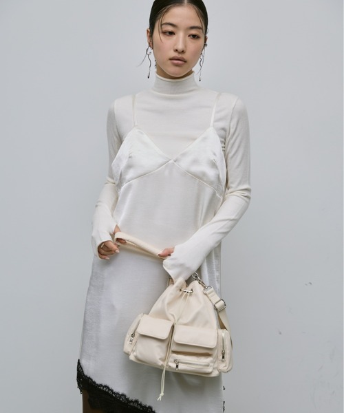 AIC.（エーアイシー）の「2WAYアウトポケットナイロンバック（ショルダーバッグ・レディース・ブラック/アイボリー・FREE）」の22枚目の写真