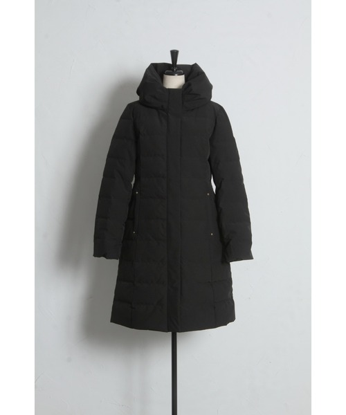 tocco closet（トッコ　クローゼット）の「リボンカラーダウンロングコート（ダウンジャケット/コート・レディース・グレー/アイボリー/ブラック・M）」の11枚目の写真