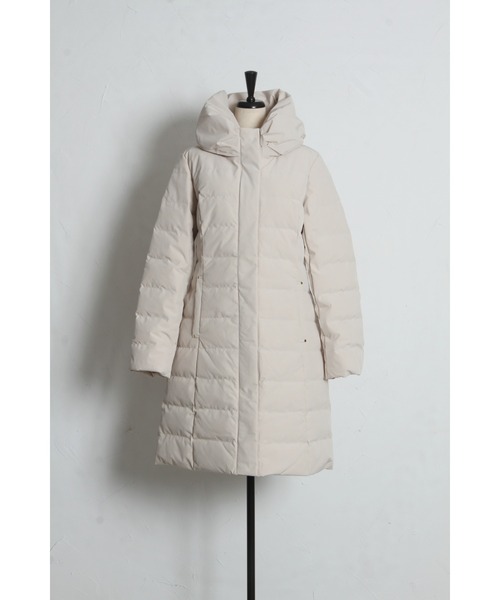 tocco closet（トッコ　クローゼット）の「リボンカラーダウンロングコート（ダウンジャケット/コート・レディース・グレー/アイボリー/ブラック・M）」の12枚目の写真