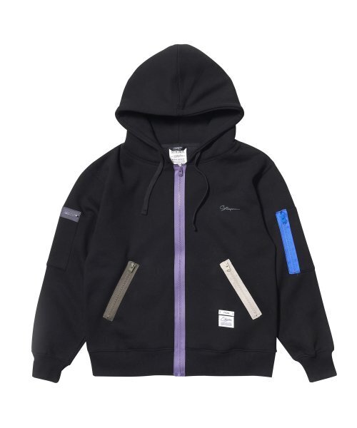 STIGMA(スティグマ)の「ZIPPER OVERSIZED ZIP UP HOODIE BLACK(パーカー・メンズ・その他・LARGE/MEDIUM/X-LARGE)」の1枚目の写真