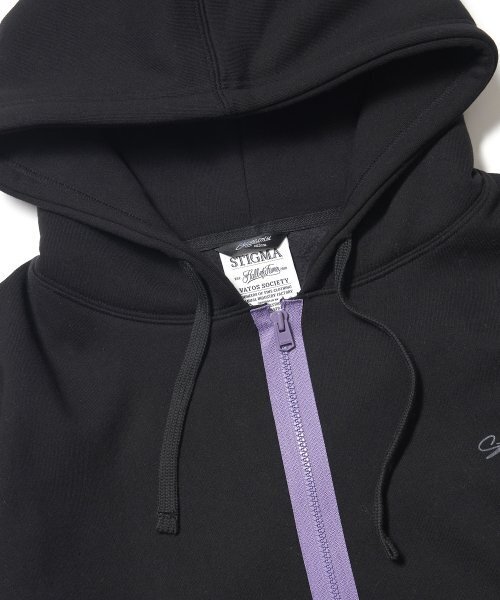 STIGMA(スティグマ)の「ZIPPER OVERSIZED ZIP UP HOODIE BLACK(パーカー・メンズ・その他・LARGE/MEDIUM/X-LARGE)」の3枚目の写真