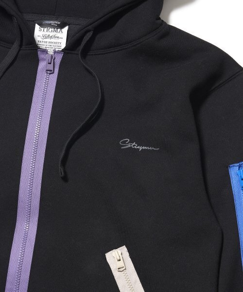 STIGMA(スティグマ)の「ZIPPER OVERSIZED ZIP UP HOODIE BLACK(パーカー・メンズ・その他・LARGE/MEDIUM/X-LARGE)」の4枚目の写真