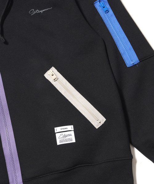 STIGMA(スティグマ)の「ZIPPER OVERSIZED ZIP UP HOODIE BLACK(パーカー・メンズ・その他・LARGE/MEDIUM/X-LARGE)」の5枚目の写真